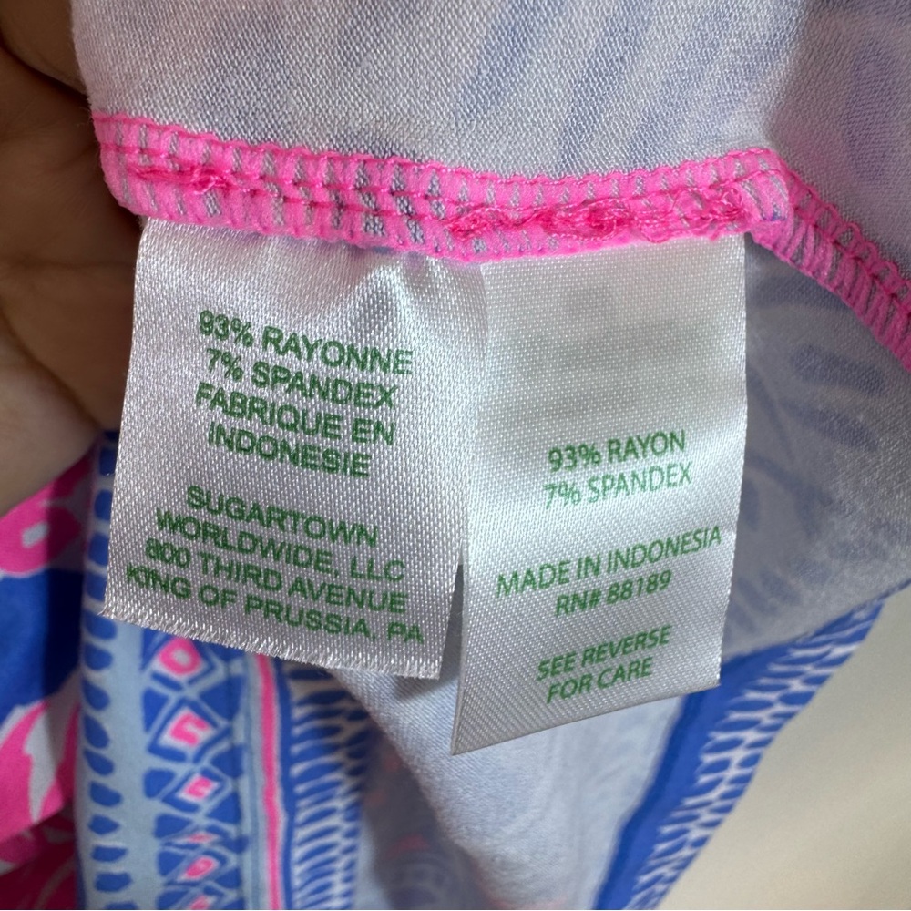 NWT Lilly Pulitzer UPF50+ Tropical Pineapple Summer Resort Dress Sz XXS - Picture 12 of 13